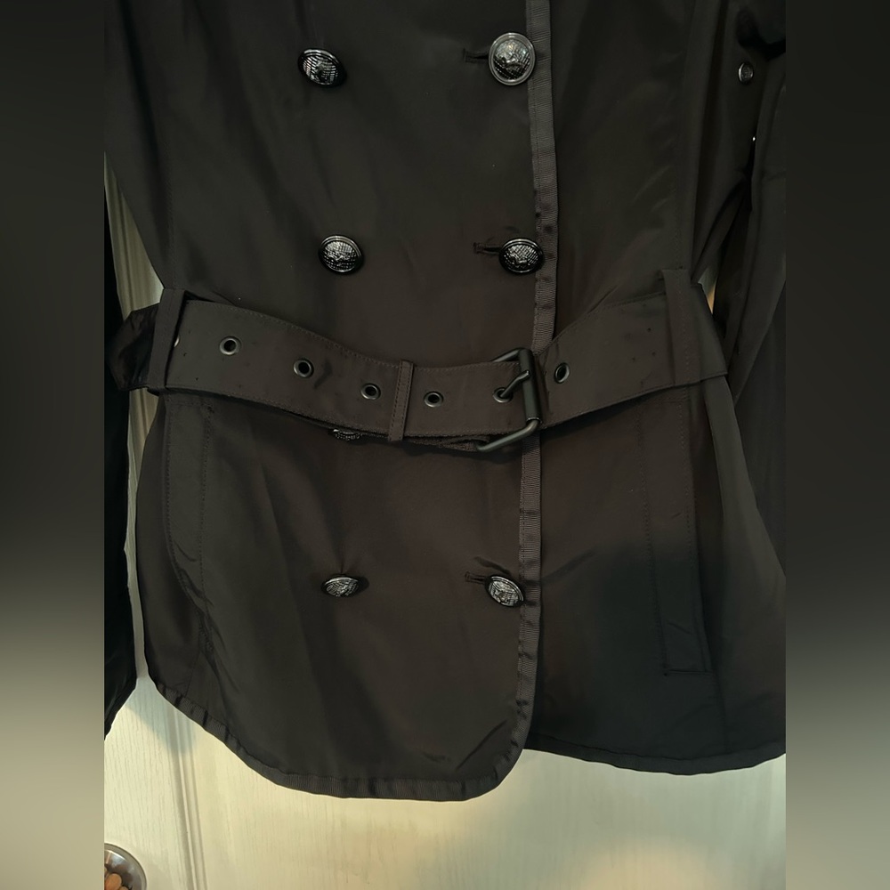 Ferrari Black Trench Coat - Picture 3 of 14